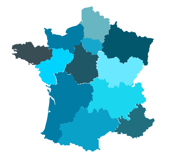 carte de France des coachs d'entreprise